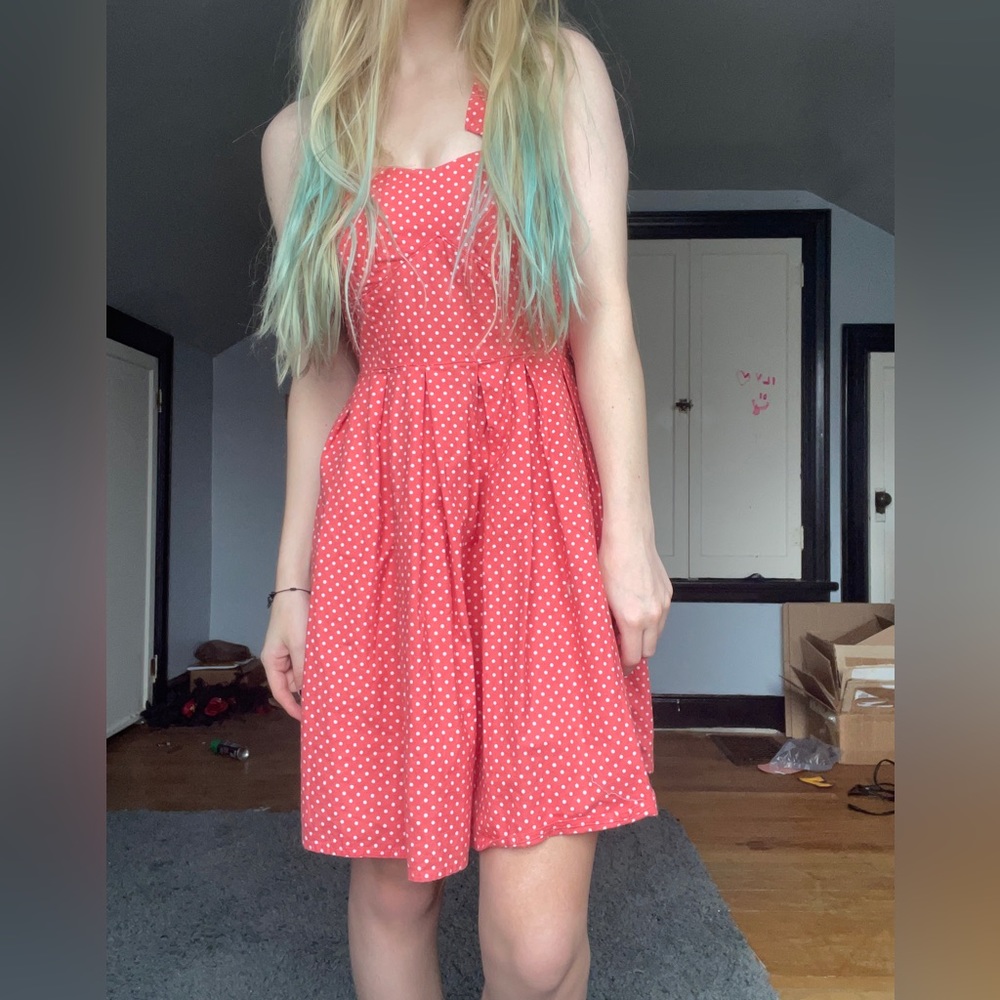 !!! SOLD!!! NOBO Red And white polka dot dress - Picture 5 of 9